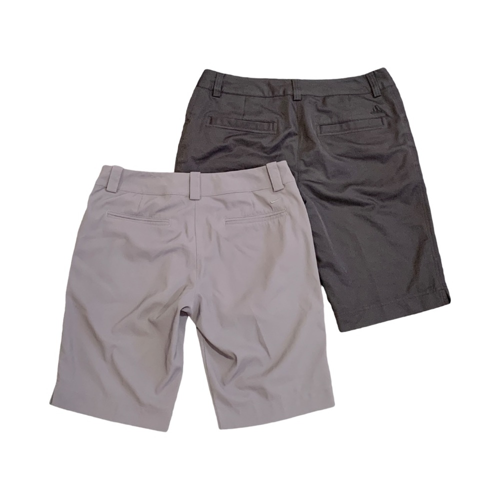 SALE! Nike/Adidas Golf Bermuda Shorts, Gray/Black, Size 6